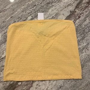 Yellow tube top